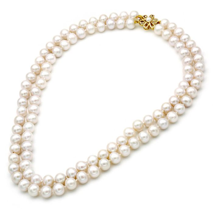 Women's necklace Fresh Water Pearl 8,0mm-9,0mm 14CT IIY0019