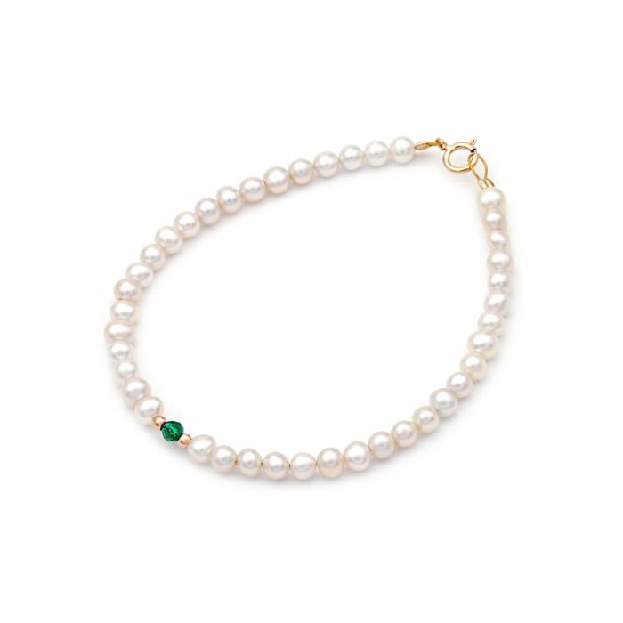 Women's bracelet with Pearls Fresh Water Pearl 4,0mm-4,5mm 14CT IIY0009