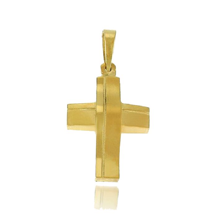 Men's cross Yellow Gold without chain 9ct  HTM0016